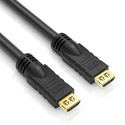 PureLink PI1005-005 Cavo di collegamento HDMI ad alta velocità (4K UltraHD (2160p), Ethernet), HDMI-A maschio a HDMI-A maschio, certificato, senza alogeni, 0,50m, nero