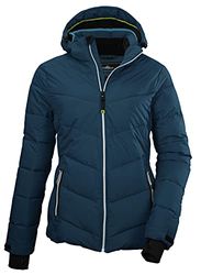 Killtec KSW 289 Wmn Ski Jckt Giacca Trapuntata da Sci con Cappuccio Rimovibile e paraneve, Turchese Scuro, 44 Donna