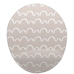 Bonamaison, Tapis de Souris Ergonomique avec Repose-Poignet - Impression numérique - pour Le Bureau et la Maison - 20 x 23 cm