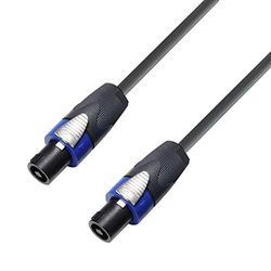 Adam Hall Cables 5 STAR S 425 SS 0040 - Cable de altavoz altamente flexible 4 x 2,5 mm² 4 pines NEUTRIK speakON 0,4 m