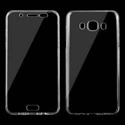 Carcasa de telefono for Galaxy J5 (2016) / J510 0.75mm Funda Protectora de TPU Transparente Ultrafina de Doble Cara (Transparente) (Color : Transparent)