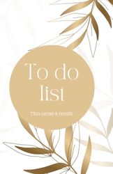 To do list: Mon carnet à remplir