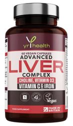 Vegan Liver Support Supplement - Liver Tablets with Vitamin C, Acai, Ginger Root, Turmeric- 30 Day Liver Detox Capsules, Cleanse & Support Men & Women - Made in The UK by YrHealth