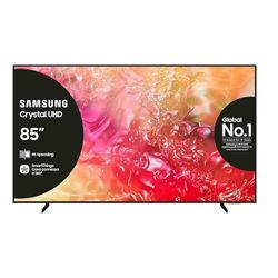 Samsung TV UE85DU7170UXZT LED 4K, Smart TV 85" Crystal Processor 4K, Slim Look, DVBT-2, Q-Symphony & OTS Lite, Integrato con Bixby, compatibile con Alexa e Google Assistant, Black 2024