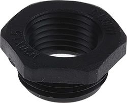RS PRO Kabelschroefadapter type verloopstuk M16 x 1,5 M20 x 1,5 nylon 66 zwart M20 → M16, verpakking van 10 stuks