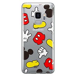 Ert Group Funda para teléfono móvil Samsung S9 Original y con Licencia Oficial de Disney con diseño Mickey 046 Perfectamente Adaptada a la Forma del teléfono móvil, parcialmente Transparente