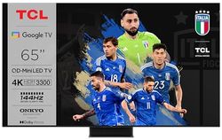 TCL 65Q10B, TV Mini LED 65”, pannello QLED 144Hz, 4K Ultra HD, Google TV (Dolby Vision & Atmos, audio ONKYO 2.1.2, Controllo vocale hands-free, compatibile con Google Assistant & Alexa, AirPlay2)