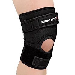 Zamst JK-2 Kniebrace, geoptimaliseerde patellapeesbandage, compressiebandage, knie, voor basketbal, volleybal, voetbal, springsporten, unieke patellavulling en quad-riem