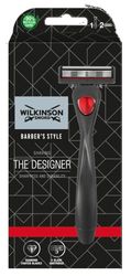Wilkinson Sword Barber's Style The Designer Razor, Silver, 5 Blades, Metal, for Men
