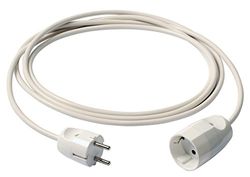 VIMAR 0P32392.B Cable alargador 3G1 y P30 (3 m), Color Blanco, 3m