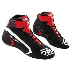 Omp Unisex First Race My2021 Shoes Red/Black, Size 9 Fia 8856-2018 Boat, Standard, 9 UK