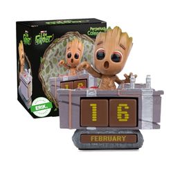 Grupo Erik Marvel Groot Perpetual Calendar | Flip Calendar | Groot Calendar | Perpetual Calendars | Groot Desk Calendar | Groot Figure | Groot Gifts | Cool Calendar