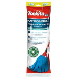 TONKITA | Microfibre Mop Ricambio per Mocio, Lavapavimenti, Universale, per Tutti i Pavimenti, Fettucce Tessute, Facile Strizzo - Made in Italy
