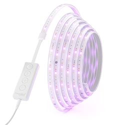 Nanoleaf Matter Essentials Lightstrip Starter Kit, 5M LED Striscia RGBW Smart - Luci Led 16M Colori, Matter over Thread, Bluetooth, Funziona con Google Home Apple, Sincronia Musica e Monitor