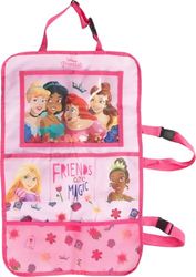 TATAWAY Organiseur de voiture multifonctionnel Princesses Flower, boîte de voyage avec poches de rangement et motif floral décoratif pour filles