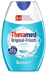 THERAMED Oryginalna świeżość 2 w 1, oczyszcza jak pasta do zębów + odświeżająca jak płyn do płukania jamy ustnej, 75 ml