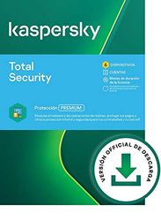 Kaspersky Total Security 2022 | 6 Dispositivos | 15 Meses | PC / Mac / Android | Código de activación enviado por email