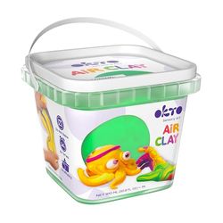 Okto - 900ml Argilla Verde Air Dry per scolpire - Kit di argilla da modellare colorata - Argilla da modellare ideale per bambini - Argilla magica per progetti creativi e sculture