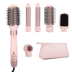 Sonew 6 en 1 FlexStyle Air Styling & Drying System, Puissant Séchoir et Multi-Styler avec Fer à Boucler Automatique (Gauche & Droite), Brosse Ovale, Brosse Lissante