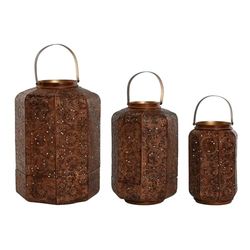 PORTAVELA SET 3 METAL 26X26X38,5 32CM/26CM
