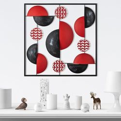 Hand-Painted Decorative Metal Accessory, 55 x 5 x 55 cm, 100% Metal, 0.8 mm Thickness, Unique Colour Variations for Stylish Home Décor