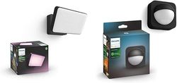 Philips Hue White and Color Ambiance Discover Proiettore per Esterni con Led Integrato + Sensore di Movimento