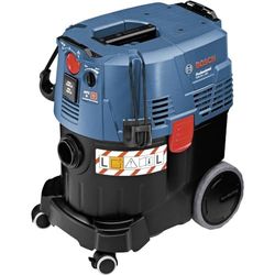 Bosch Professional aspirateur eau et poussière GAS 35 L AFC (avec 1 filtre plissé plat cellulose, suceur droit, sac jetable, coude, set suceurs pour sol, 3 tubes 0,35 m, flexible 5 m avec manchon)