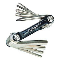 Multiverktyg 9-funktioner, sexkantsnyckel 2, 2,5, 3, 4, 5, 6 mm, Torx-nyckel T25, PH2 expanderskruvmejsel, 4 mm slitsskruvmejsel