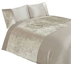 Rapport Conjunto de capa de edredão de veludo natural para cama de casal
