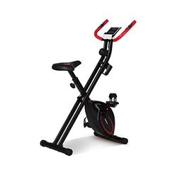 Ultrasport F-Bike Basics, Vélo d'entraînement Ordinateur d'entraînement LCD, Vélo d'exercice pliable, Poids maxi l'utilisateur 110kg, Mesure pouls, 8 niveaux résistance, Roue d'ajustement, Noir