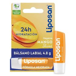 Liposan Mango Shine (1 x 4,8 g), cacao de labios con aroma a mango, bálsamo labial, bálsamo hidratante para unos labios bonitos, suaves y jugosos