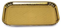 Guardini 2438225 förpackning 3 surfplattor, fyrkantig, 31 x 23 cm, guld