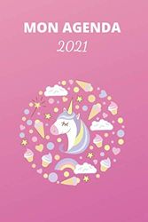 Agenda licorne 2020-2021: Agenda licorne 2020-2021 pour fille