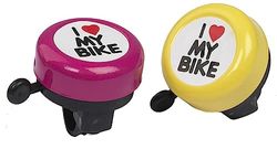 SKUAD Campanello I Love My Bike, RICAMBI E Accessori Unisex Adulto, Nero, Taglia Unica