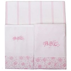 Laura Ashley Baby - Juego de cama (3 piezas, 120 x 180 cm y 1 funda de almohada de 35 x 50 cm)