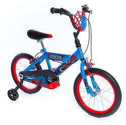 Huffy Marvel Spiderman 16 inch Bike, Bicicletta Spider Man 16" Ragazzi, Blu, 40,5 cm
