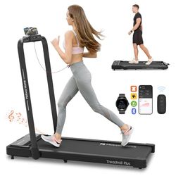 Mobvoi Home Treadmill Plus 3 in 1 Opvouwbare Loopband Loopmat 2.5HP Compact Onder Bureau Loopband Loopmachine voor Thuiskantoor Afstandsbediening LED Display 120KG 12 KM/U