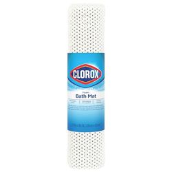 Duck 288002 Clorox Cushioned Foam Bath Mat for Tubs, White, 17" x 36"