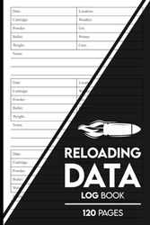 Reloading Data Log Book: Ammo Reloading Log | Hand Reloading Data Log Sheets | Track and Record Ammunition Handloading Details | 120 Pages (6" X 9")