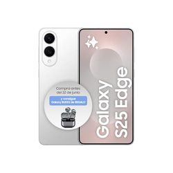 Samsung Galaxy S25 Edge 256GB Teléfono Móvil Fino con IA, Galaxy AI, 12GB RAM, Cámara 200MP, Batería Larga Duración, Garantía del Fabricante 3 Años + 1 Extra, Color Titanio Plata (Versión Española)