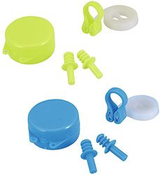 BESTWAY - Set Natación Hydro-Swim Pinzas Para Nariz y Tapones para Oídos Silicona Suave y Cómoda para Niños a partir de 7 Años Con Caja para Transportarlo