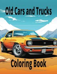 Old Cars and Trucks: Coloring Book