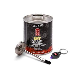 1000 Miglia BKR 4101 DRY CERAMICO Lubrificante Catena Bici per Condizioni del tracciato Asciutte e Polverose - 900 ml, formula fluorescente e profumata, Barattolo All-In-One con Pennello incluso