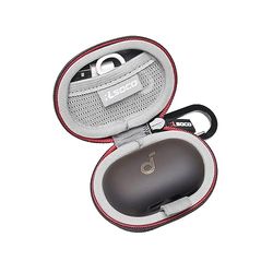 RLSOCO - Funda para Auriculares inalámbricos Anker Soundcore Space A40, Color Negro (Solo Funda)
