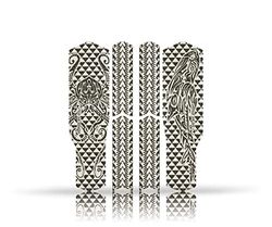 Riesel Design Protections Autocollantes Triangle Arrière Cadre de vélo - Tape 3000 Honeycomb - Maori