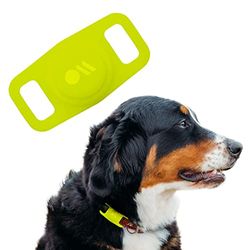 Case-Mate Apple Air-Tag-fodral för hundhalsband [repbeständigt AirTag-hundfodral | snabbt att fästa | färgglad AirTag-hundhalsbandshållare | Husdjurshalsband för Apple Air-Tags] - lime