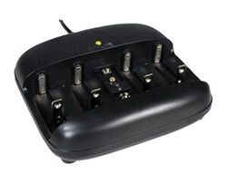 Cargador Universal de Pilas con función de Descarga, Ideal para recargar y prolongar la Vida útil de baterías Recargables.