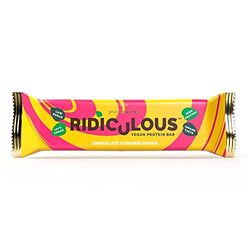 Protein Works - Ridiculous Vegan Protein Bar | Award Winning | 100% Plant Based & Palm Oil Free | High Protein | Chocolate Caramelicious | 1 Bar