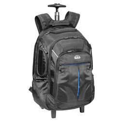 PEDEA Business Rugzak-Trolley "Premium" Laptoptrolley tot 17,3 inch (43,9 cm) met overnachtingsvak en wielen, zwart