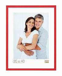 Deknudt Frames S43AL4 Cadre Photo Bois Rouge/Blanc 15 x 20 cm